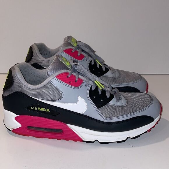 Nike Air Max 90 Essential 'Grey Fuchsia' - Picture 1 of 9